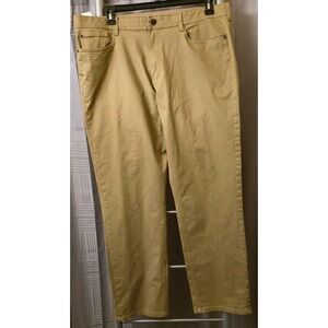 Copper & Oak‎ Men's 38x32 5-Pocket Straight Every Day Pants Brown Khaki NWT